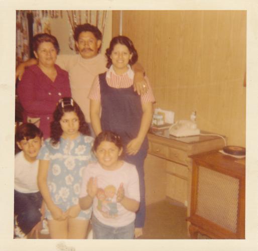 Grandma, Grandpa, Irma, Tommy, Olga, Christie